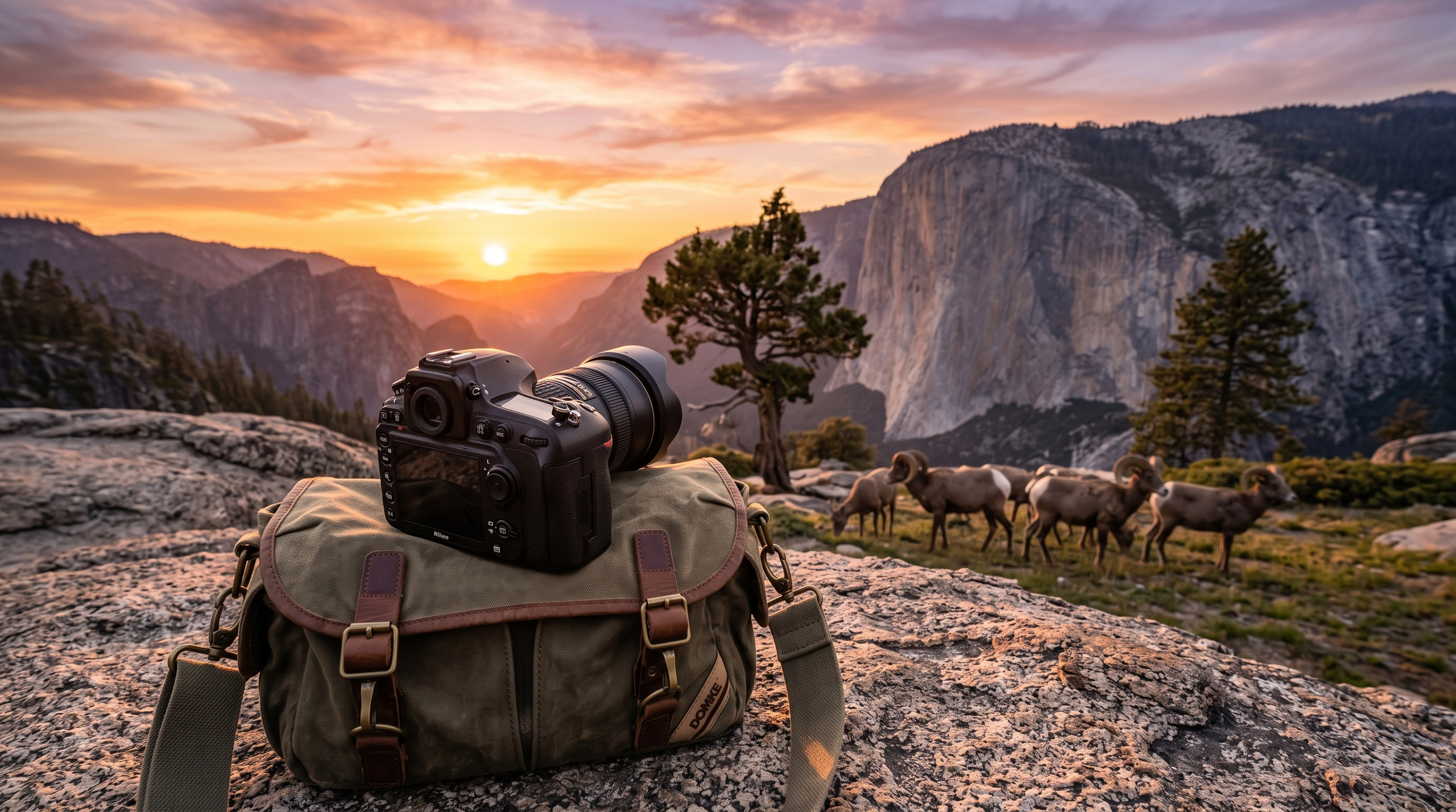 Camera on rock in Yosemite 2K 202609061530